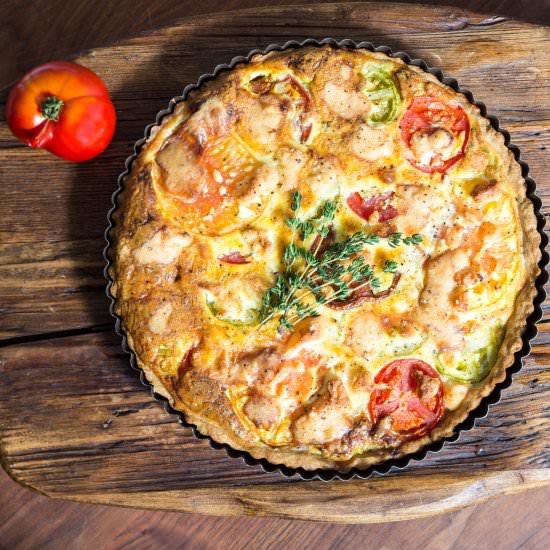 Heirloom Tomato Tart - Recipe photo by SweetSourSavory
