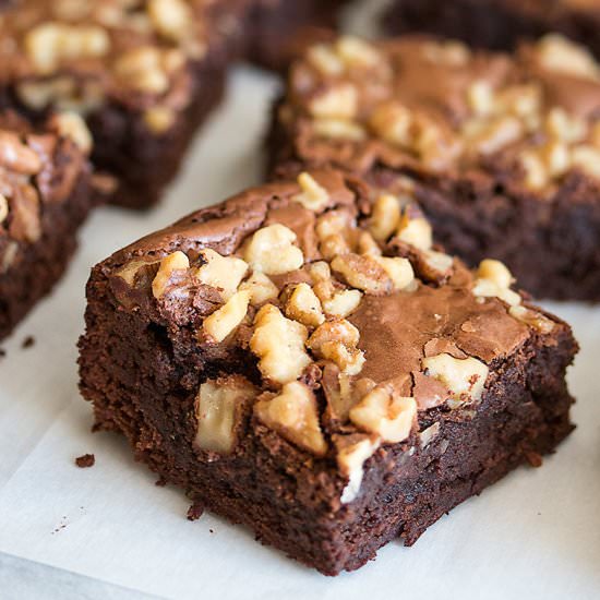 Double Chocolate Fudge Brownies - Recipe photo by bakelovegive