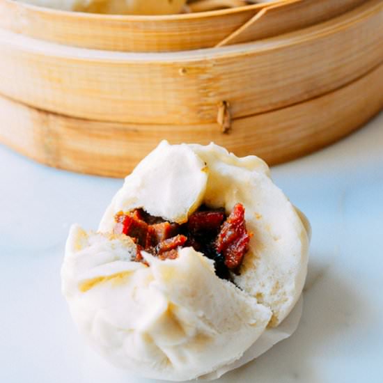 Steamed BBQ Pork Buns - Recipe photo by thewoksoflife