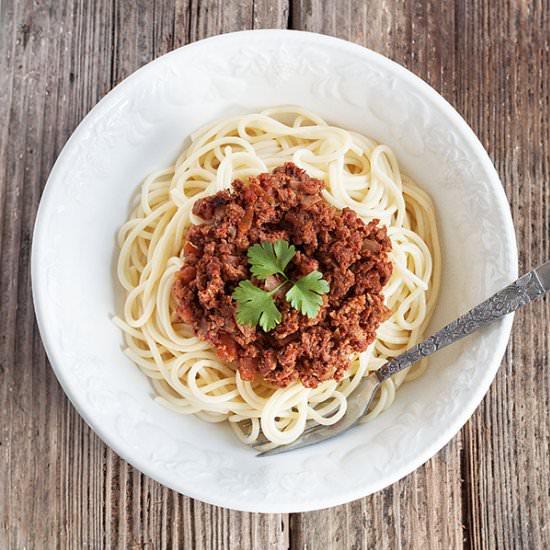 Slow Cooked Spaghetti Bolognese - Recipe photo by emmathompson