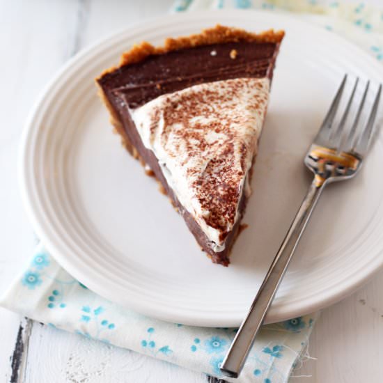 Kahlua Pudding Pie - Recipe photo by handleheat