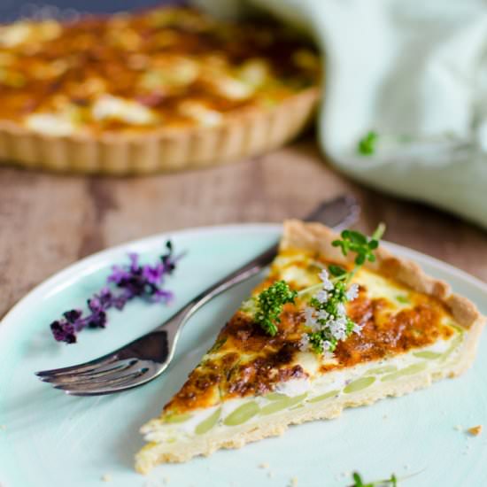 Fava Beans and Feta Tart - Recipe photo by coconutandvanilla
