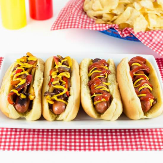 Bacon Wrapped Hot Dogs - Recipe photo by Joy In Every Season