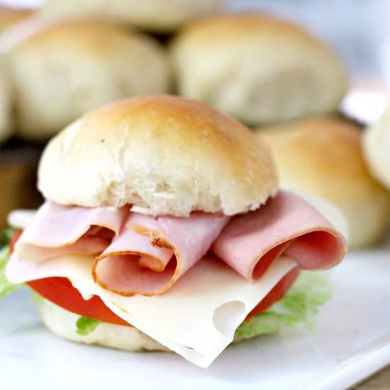 Dijon-Thyme Yeast Buns - Recipe photo by ldh