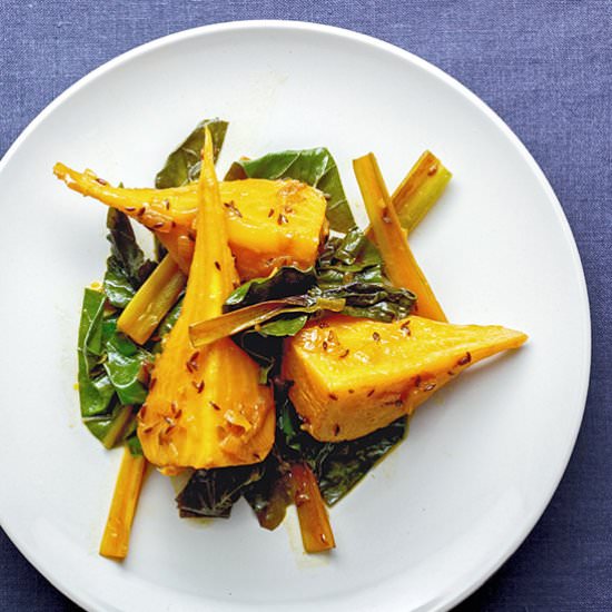 Glazed Golden Beets - Recipe photo by aforkandapencil