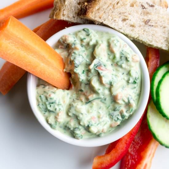 Kale and Spinach Greek Yogurt Dip - Recipe photo by myutensilcrock