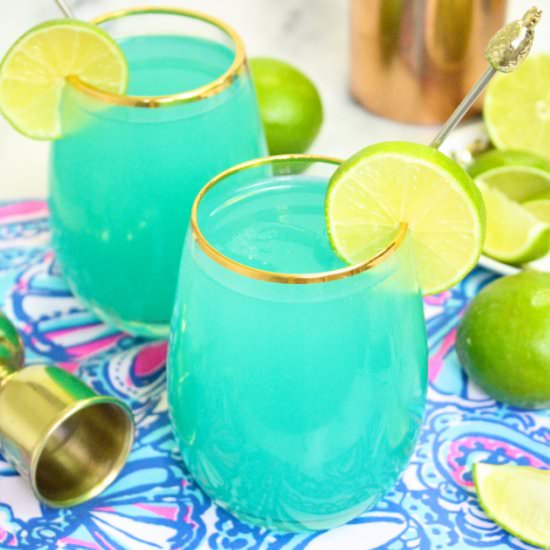 Bleu Breeze Cocktail - Recipe photo by BriteandBubbly
