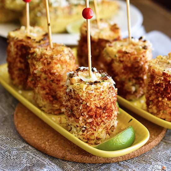 Elote Mexican Grilled Corn - Recipe photo by theforkbite