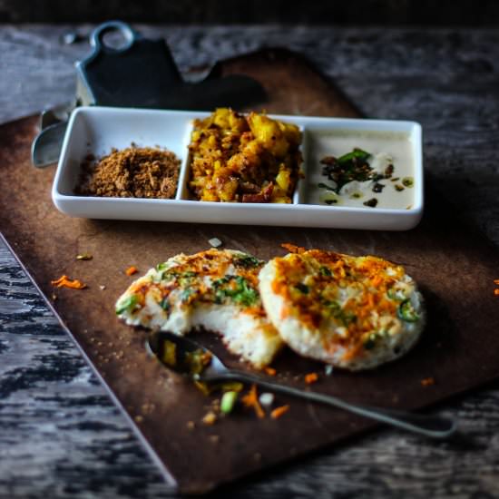 Uttapam – Rice & Lentil Pancake - Recipe photo by umamikitchen