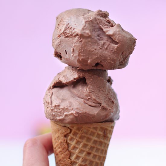 Decadent Chocolate Vegan Ice Cream - Recipe photo by micibakes