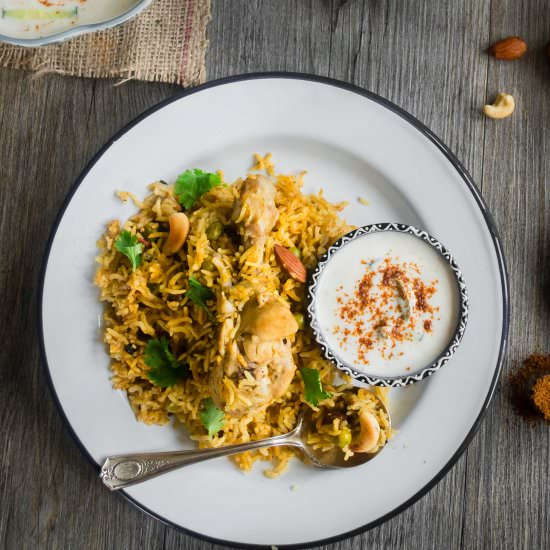 Indian Chicken And Peas Pulao - Recipe photo by Gastronomic Bong