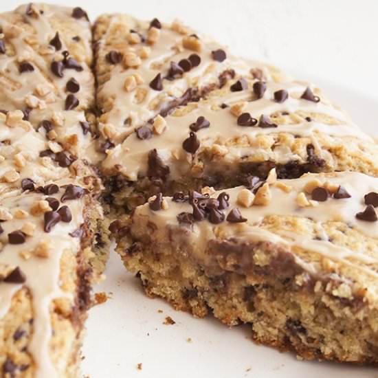 Chocolate Chip Coffee Toffee Scones - Recipe photo by nancyc