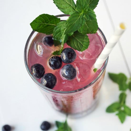 Blueberry Lavender Mojitos - Recipe photo by AmeesSavoryDish