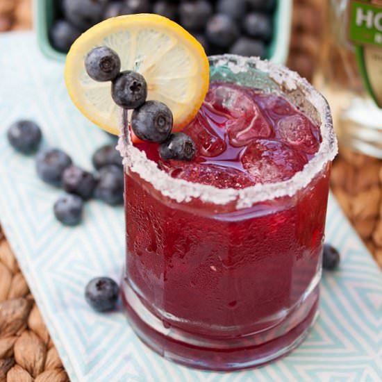 Blueberry Margaritas - Recipe photo by tideandthyme