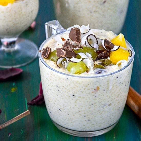 Couscous Paneer Pudding - Recipe photo by Anu@MyGingerGarlicKitchen