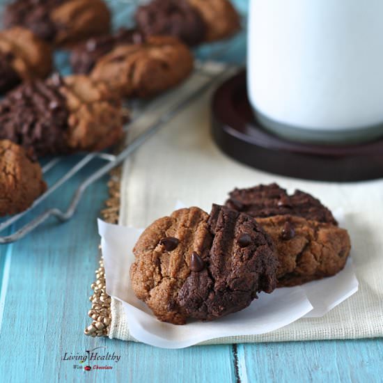 Two-Toned Chewy Cookies - Recipe photo by Living Healthy With Chocolate