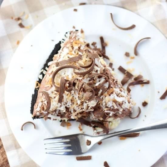 Chocolate Coconut Cream Pie - Recipe photo by thegoldlininggirl