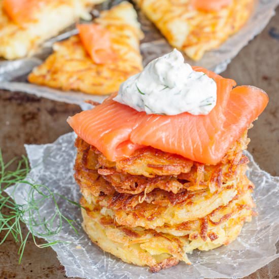 Rosti with Smoked Salmon - Recipe photo by Gastro Senses