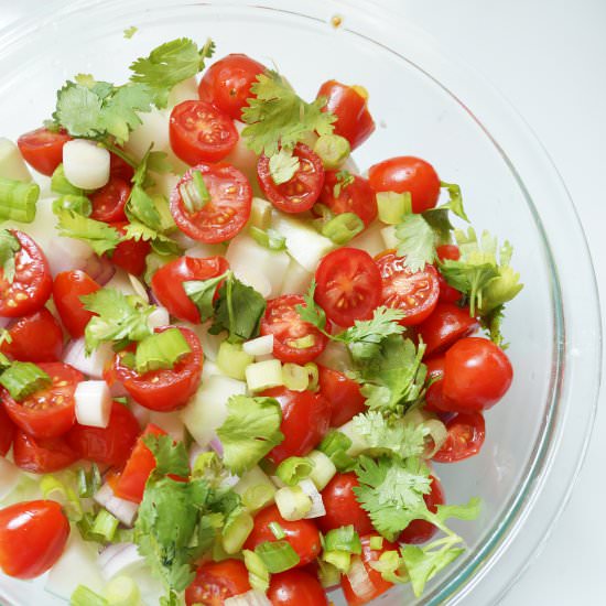 Les than 30 Minutes – Cucumber Salad - Recipe photo by theskinnypot