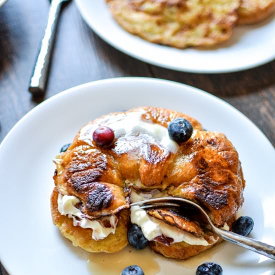 Stuffed Croissant French Toast - Recipe photo by pinkwhen