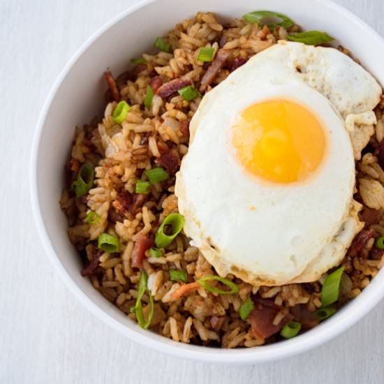 Bacon Fried Rice - Recipe photo by kitchengidget