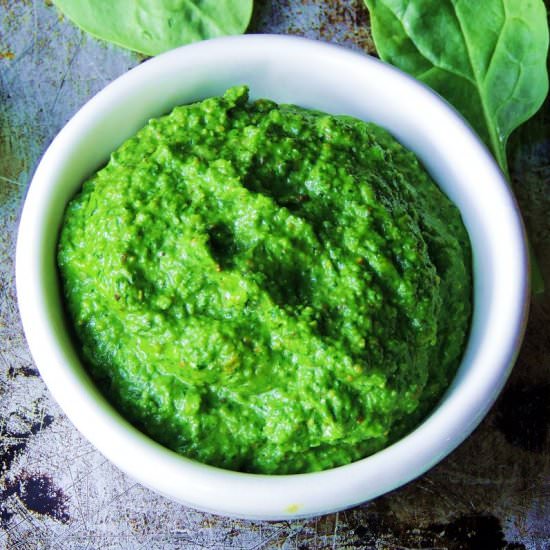 Spinach and Pistachio - Recipe photo by BobbisKozyKitchen