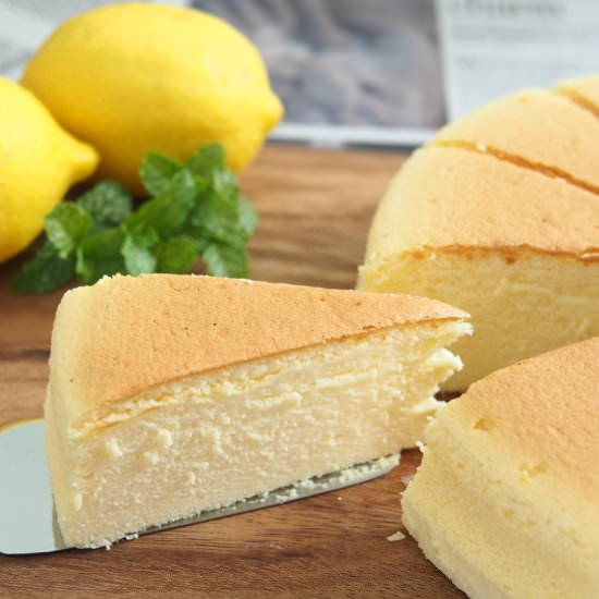 Japanese Cotton Cheese Cake - Recipe photo by Bake With Paws