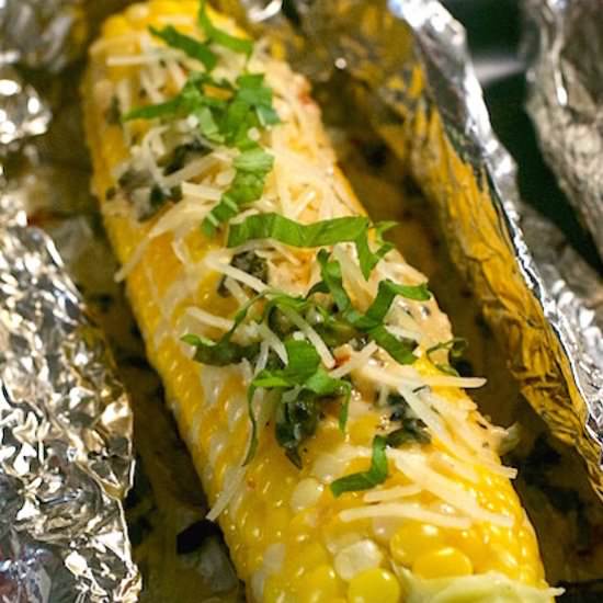 Italian Corn on the Cob - Recipe photo by whattheforksfordinner