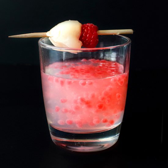 Lychee Raspberry Cocktail - Recipe photo by The Flavor Bender