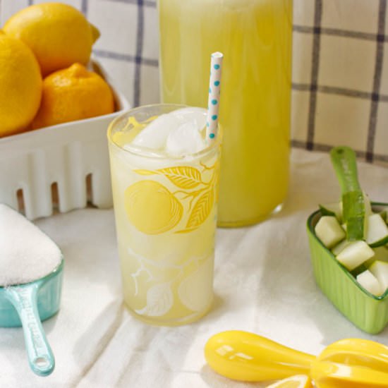Cucumber Basil Lemonade - Recipe photo by thelovelyloulous