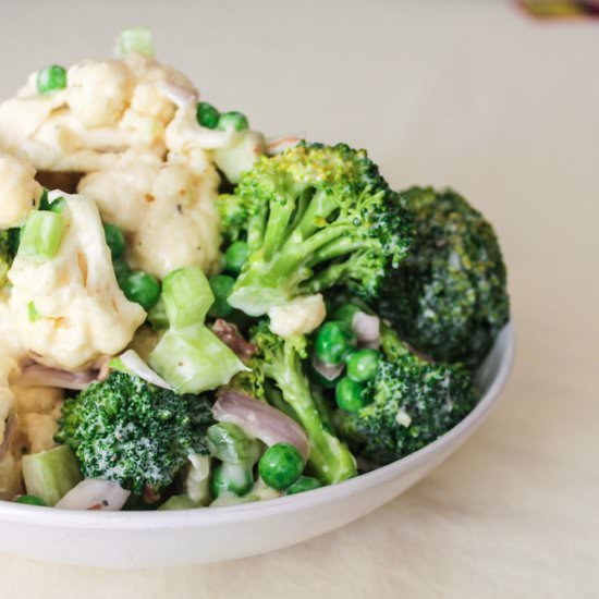 Broccoli and Cauliflower Salad - Recipe photo by Lisa G Cooks