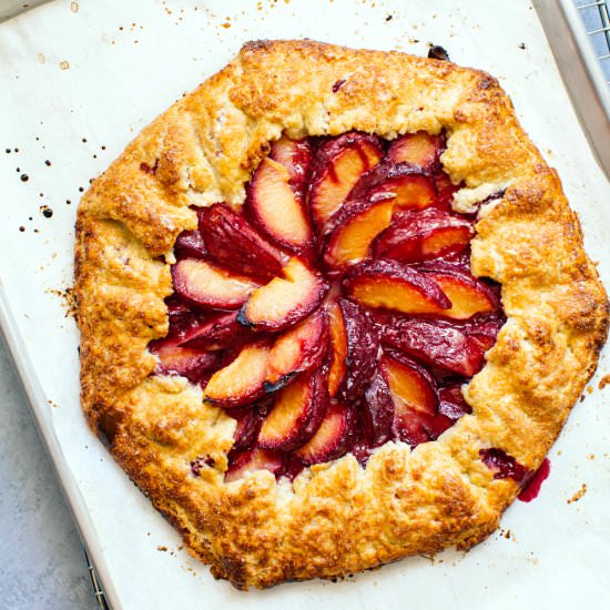 Plum Galette - Recipe photo by Kitchen Konfidence