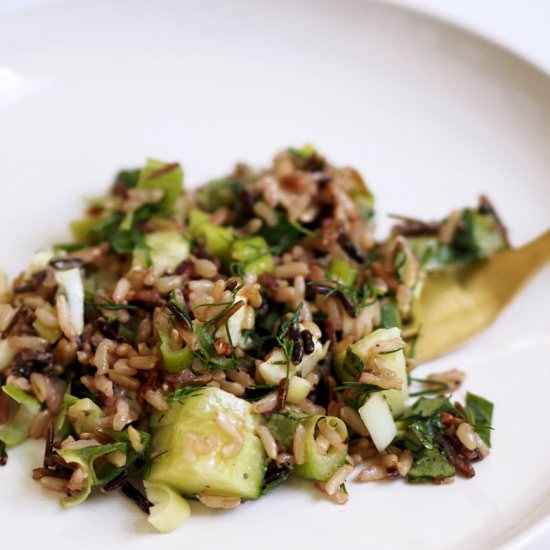 Feta and Dill Wild Herb Salad - Recipe photo by notyourstandard