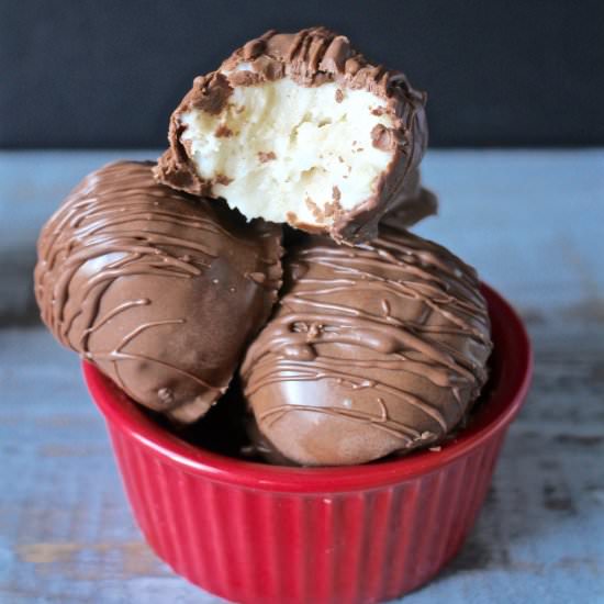 No-Bake Cheesecake Bites - Recipe photo by CenterCutCook