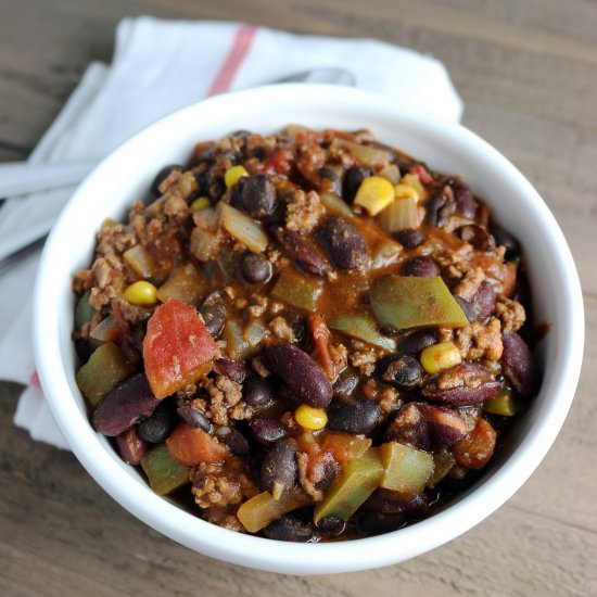 Ground Beef and Black Bean Chili - Recipe photo by thestudyofyum