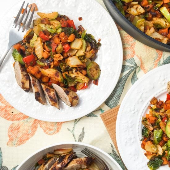 Kimchi & sweet potato hash - Recipe photo by Petite Canteen