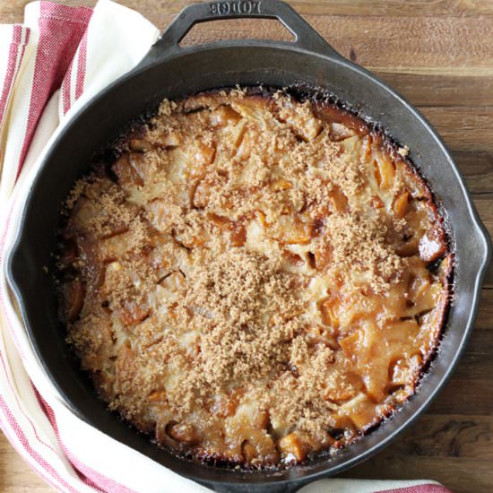Easy Skillet Peach Cobbler Dessert - Recipe photo by TheEyesofaBoy