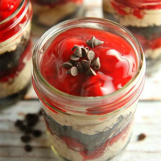 Cherry Chocolate Cheesecake Parfait - Recipe photo by DishofDailyLife
