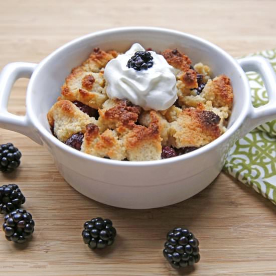 Blackberry Crumble - Recipe photo by Gourmet Girl Cooks