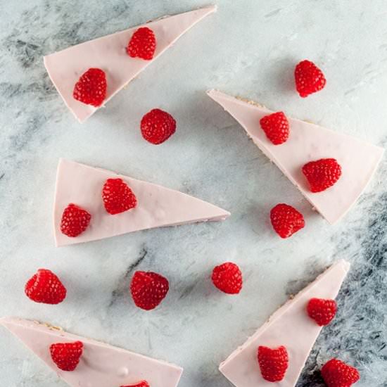 No-bake raspberry cheesecake - Recipe photo by ohmydish