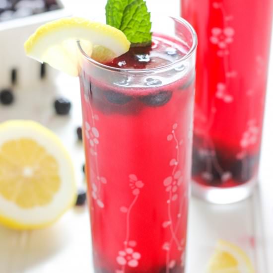 Blueberry Mint Lemonade - Recipe photo by Purely Katie