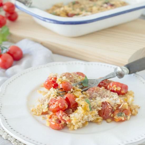 Cherry Tomato Crumble - Recipe photo by Nemacreditoqueesaudavel