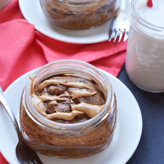Flourless Chocolate PB Cake - Recipe photo by straightfromthejar