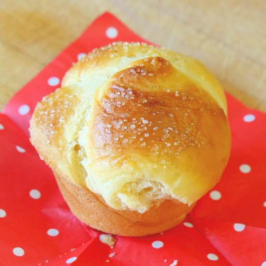 Brioche Muffins - Recipe photo by WhileHeWasOut
