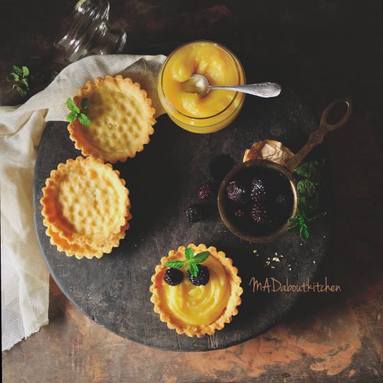 Lemon Curd Tartelettes - Recipe photo by Madhuri Aggarwal