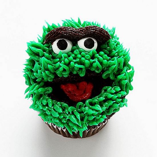 Oscar The Grouch Cupcakes - Recipe photo by iambaker