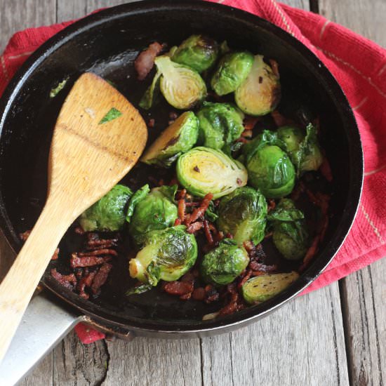 Pan Fried Brussel Sprouts - Recipe photo by 3pickles
