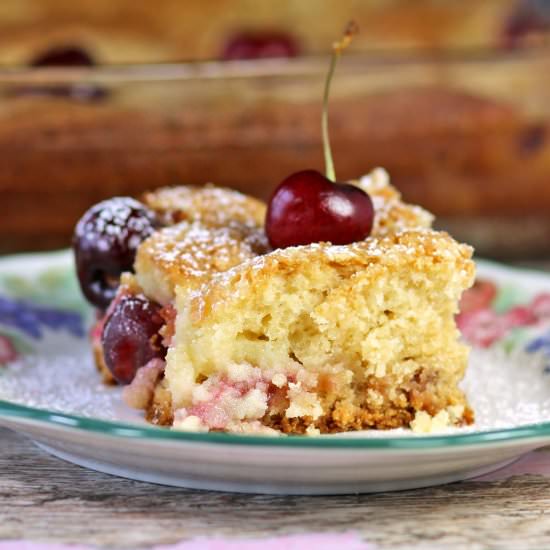 Sweet Cherry Ooey Gooey Butter Cake - Recipe photo by recipesfoodandcooking