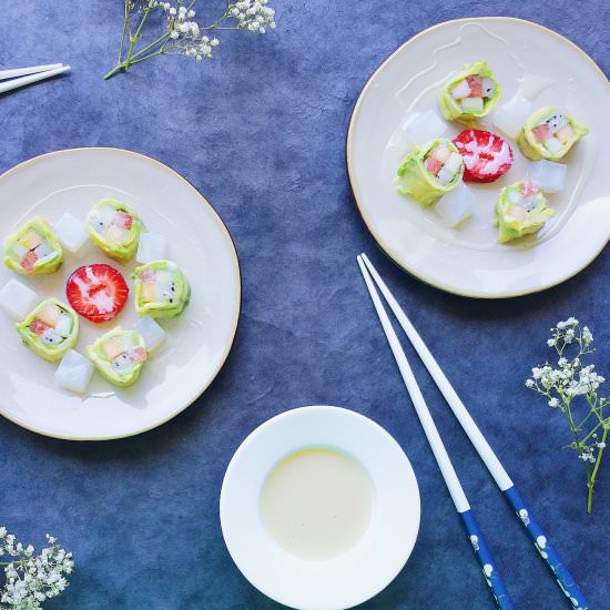summer fruit roll - Recipe photo by cookmorphosis