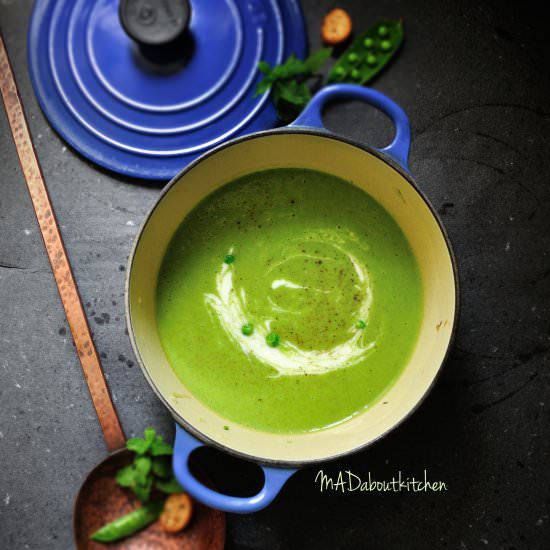 Pea Lettuce Soup - Recipe photo by Madhuri Aggarwal
